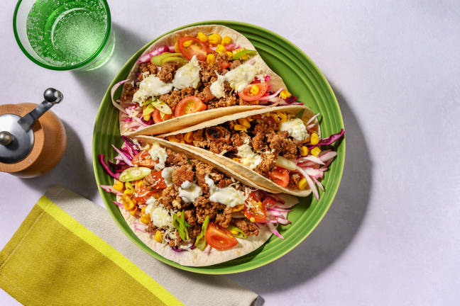 Easy Cheesy Beef & Pork Tacos