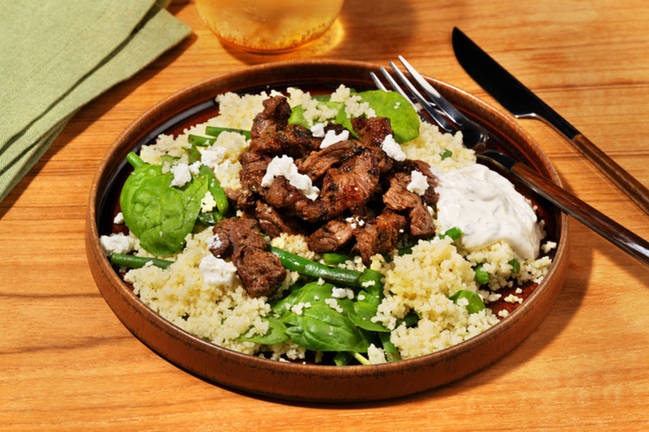 Easy Italian Beef & Green Veggie Couscous