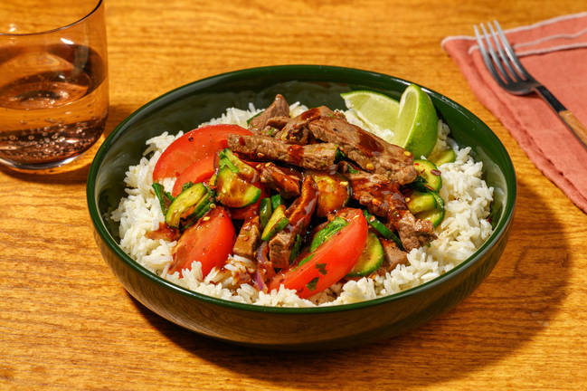 Thai Lime Beef Salad & Rapid Rice