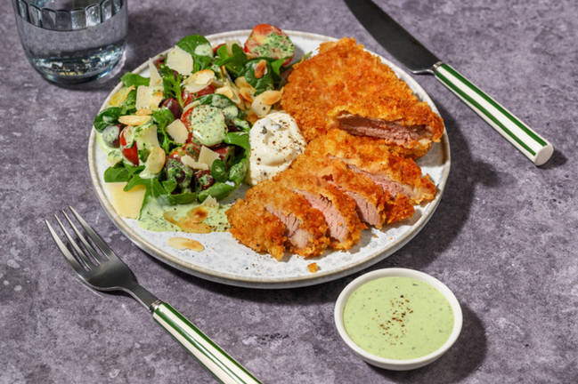 Easy Parmesan Pork Cotoletta & Herby Mayo