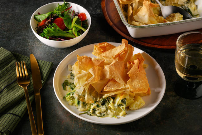 Ultimate Cheesy Potato & Leek Filo Pie