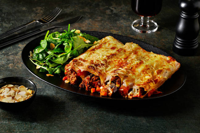 Herby Tomato Beef & Mushroom Cannelloni