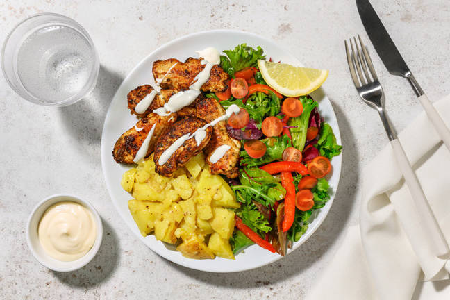 Chicken Tenders & Crushed Lemon Potatoes