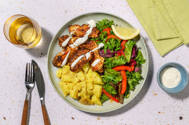 Chicken Tenders & Capsicum Salad