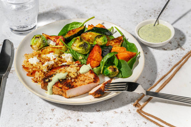 Pan-Fried Pork & Garlic Almond Crumb