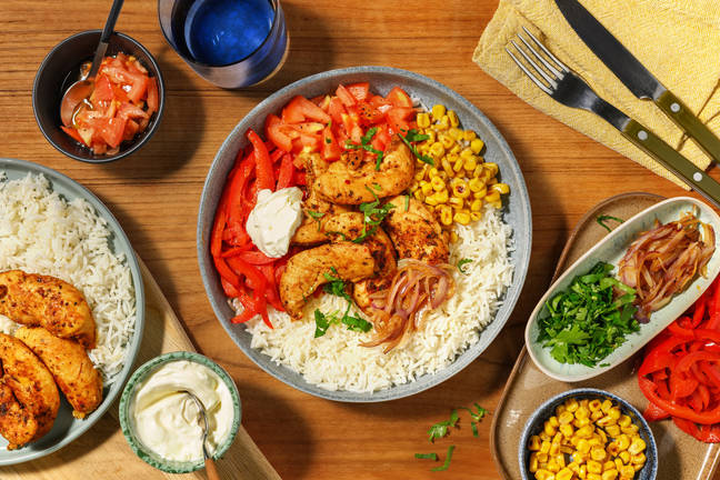 Family-Style Chicken Fajita Bowls