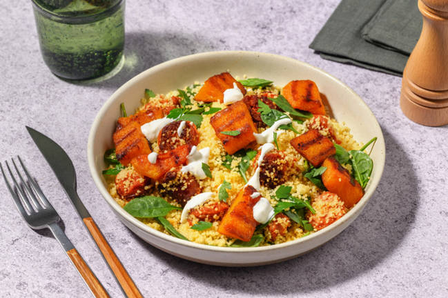 Chargrilled Pumpkin & Chorizo Couscous