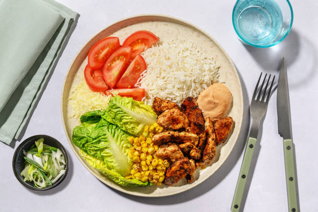 Tex-Mex Chicken Strips & Veggie Fiesta Plate