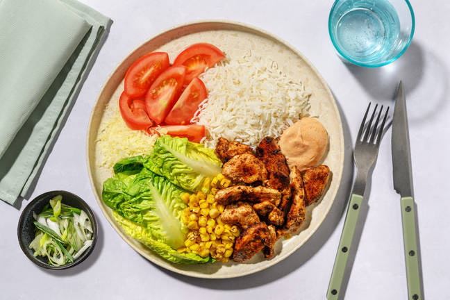 Tex-Mex Chicken Strips & Veggie Fiesta Plate