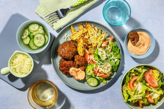 Bunless Beef Burger Bowl