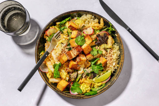 Tofu & Crispy Rice Bambino Wombok Salad