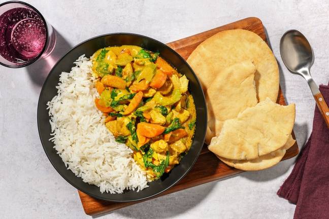 Mild North Indian Chicken & Veggie Curry