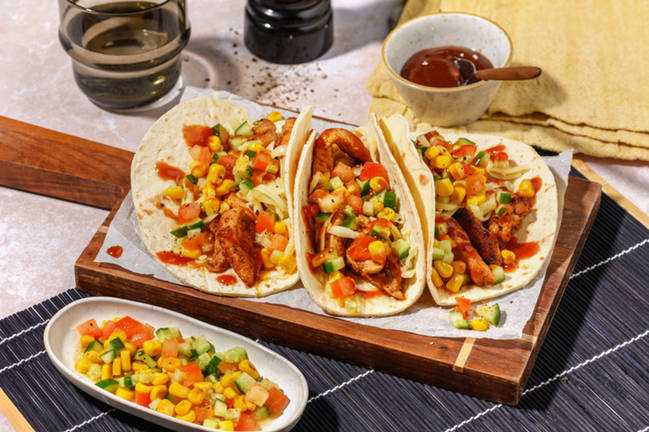 Smokey Chicken & BBQ Mayo Tacos