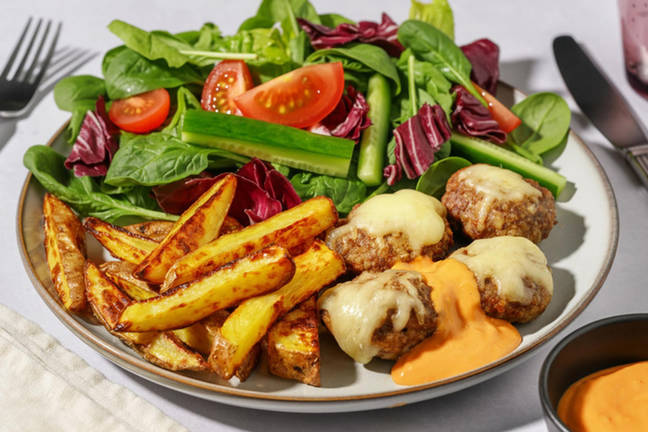 Mini Cheeseburger Rissoles & Fries
