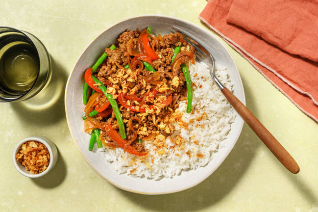 Express Hoisin Beef & Capsicum Stir-Fry