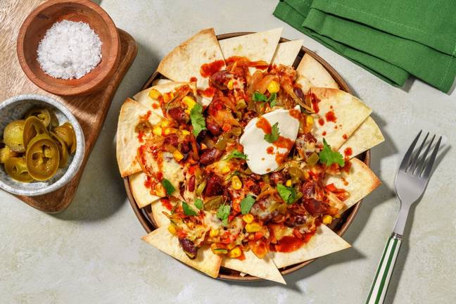 Fiery Chipotle Bean & Loaded Jalapeño Nachos