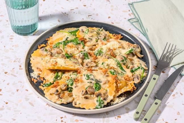 SuperQuick Creamy Butternut Squash Ravioli