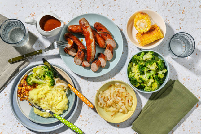 Pork Bangers & Garlicky Mash Station