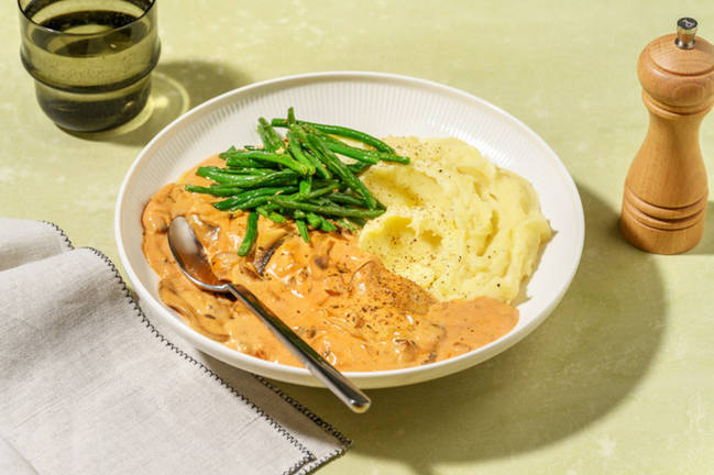 Creamy Mushroom Medley Stroganoff