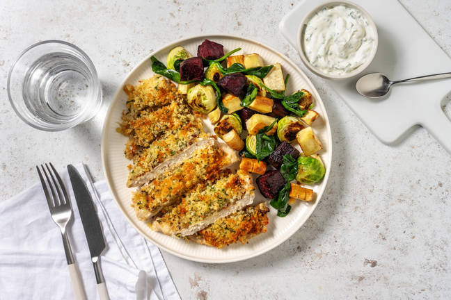 Ost- och senapspanerad kycklingfilé