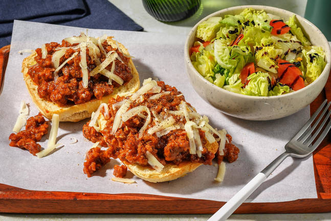 Spiced Sloppy Joe Ciabattas