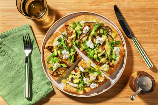 La Siciliana: pizza de berenjena y ricotta