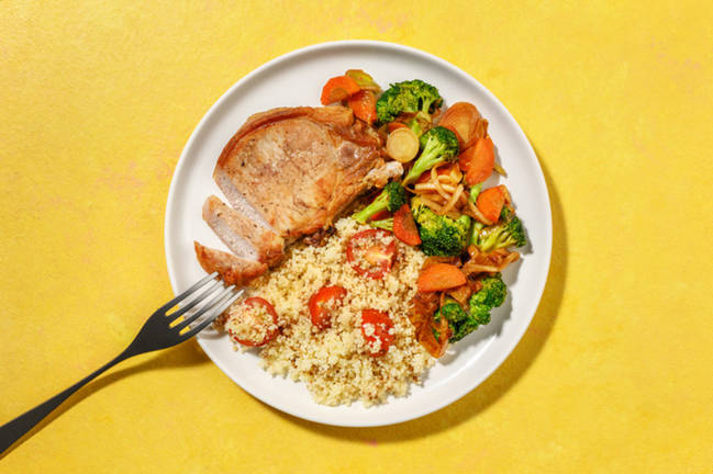 Chuleta de cerdo exprés al toque de romero