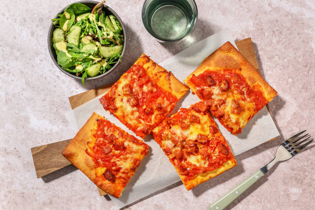 Middelhavsinspireret chorizo​​tærte