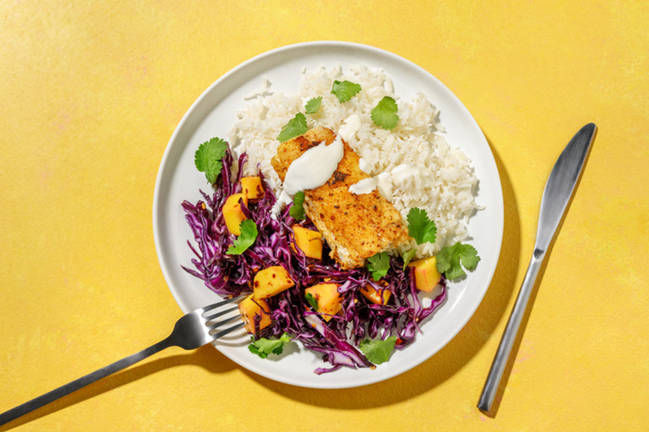 Rask cajunkrydret torskebowl