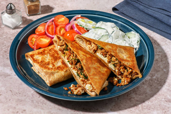 Turkiska ”gözleme” på blandfärs