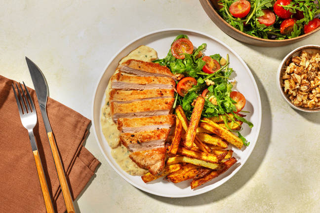 Steak Diane på fläskkotlett