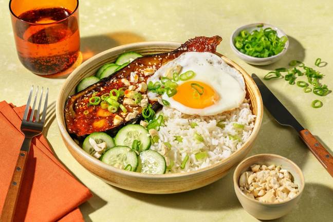 Japanische Aubergine mit Miso-Glasur 