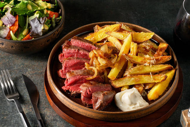 Rindshuftsteak mit Trüffelmayonnaise