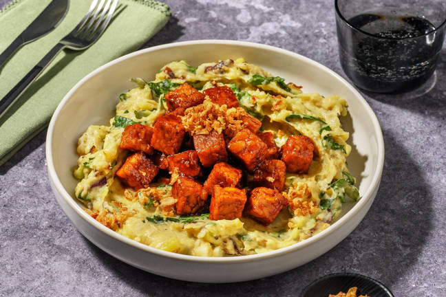 Fusion 'Stamppot' with Sweet & Sticky Teriyaki Tempeh