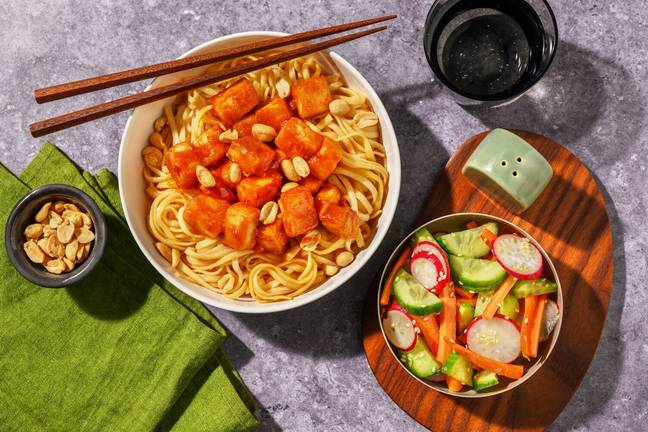 Sprø tofu i søt chili-glaze
