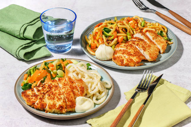 Japansk panerad kycklingkatsu