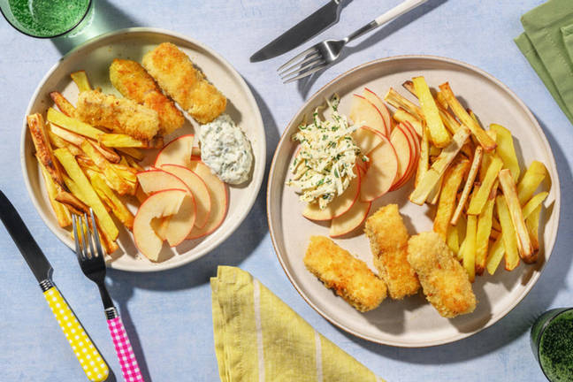 Pankopaneret hvid fisk