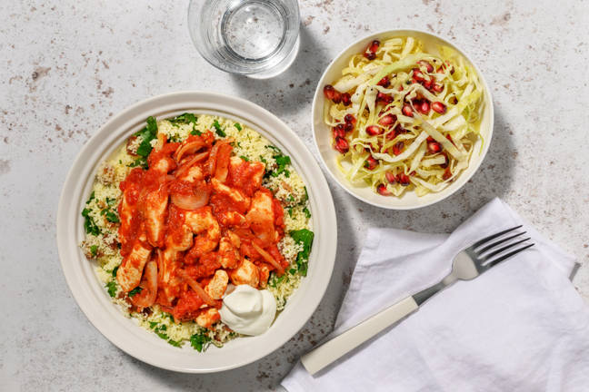 Kyckling-tagine och dadelcouscous