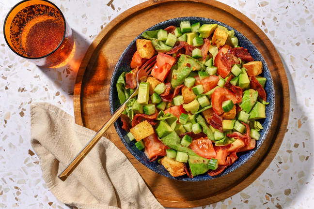 BLT Salad with Crunchy Croutons