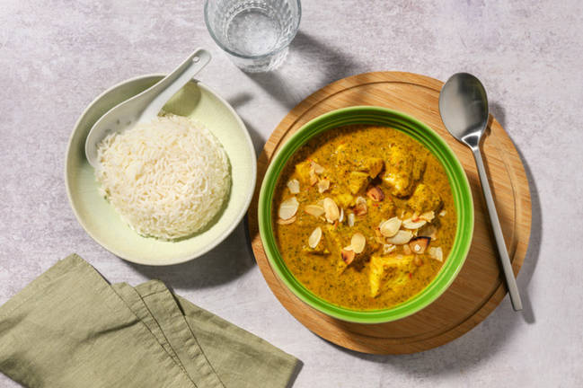 Basa and Sweet Onion Green Tikka Masala