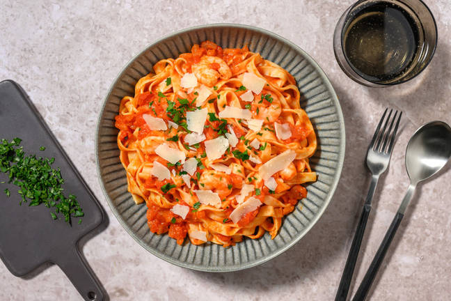 Peri Peri Arrabbiata Prawn Tagliatelle