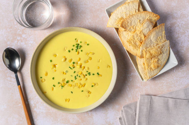 Crema casera de elote