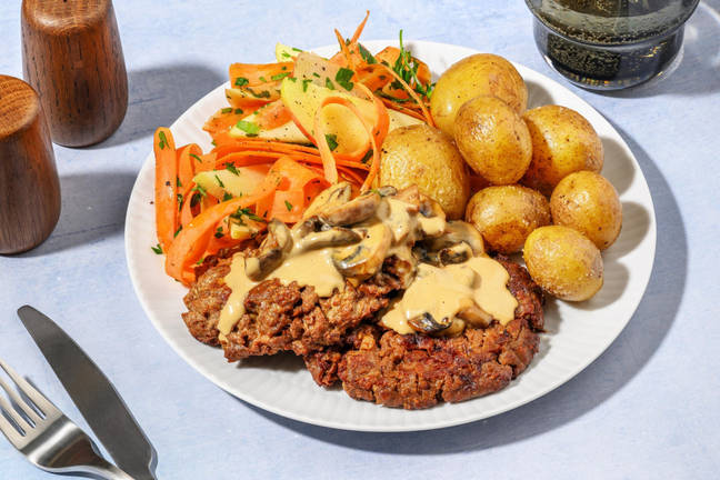 Rustika vegofärsbiffar