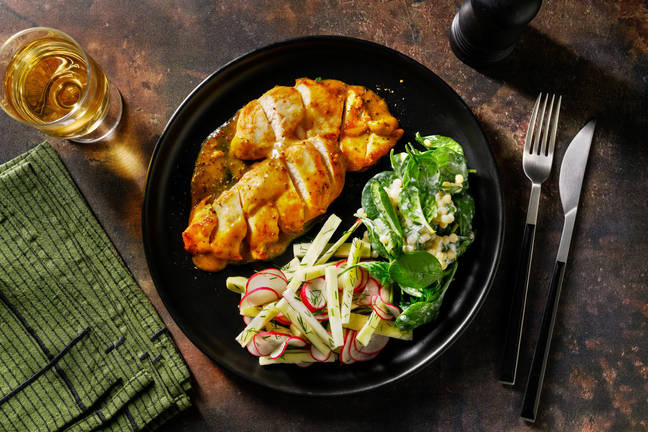 Honning- og sennepsglasert kylling