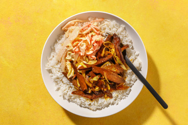 Goan Xacuti-krydrede plantebaserte kyllingbiter