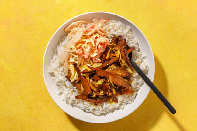 Lynstegte Goan Xacuti-veggiestrimler