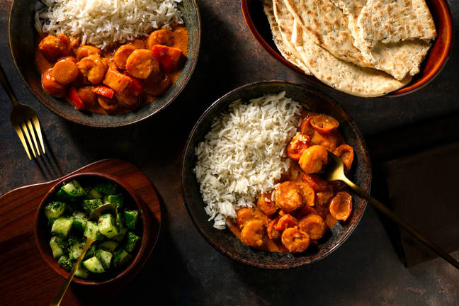 Tikka masala på räkor