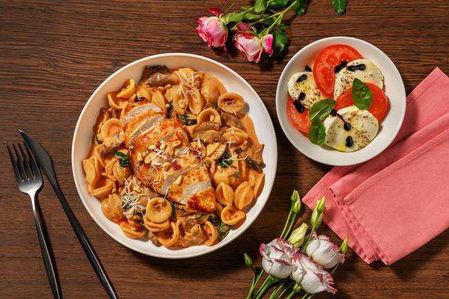 "Marry me chicken"-pasta i krämig svampsås