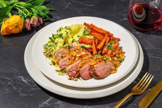 Duck with Orange Sauce and Gremolata