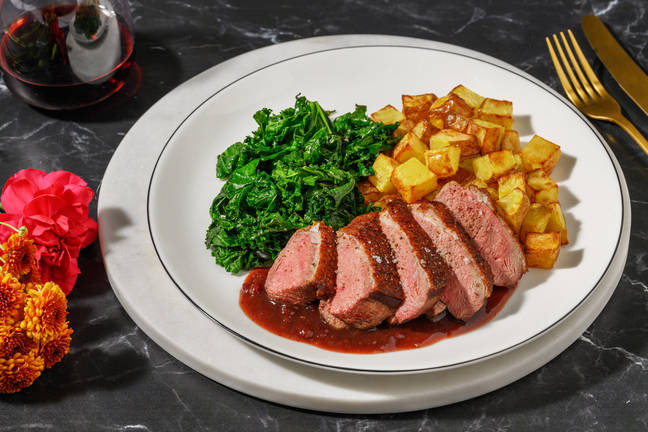 Duck Breast in Balsamic Cranberry Sauce